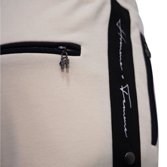 NWOT Homme Femme Signature Cream Black Unisex Track Pants Sz L - Picture 10 of 13